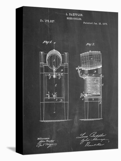 Beer Cooler Patent 1876-null-Stretched Canvas