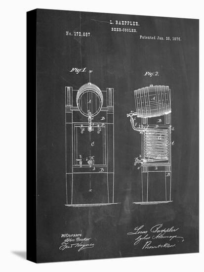 Beer Cooler Patent 1876-null-Stretched Canvas