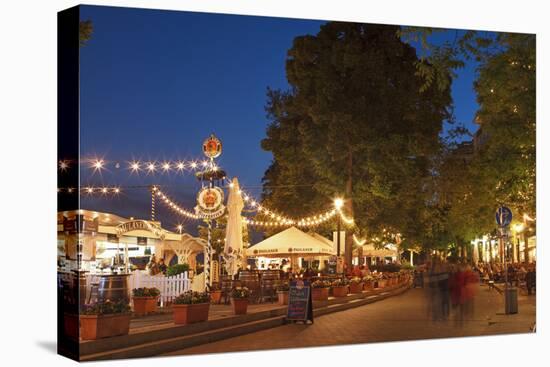 Beer Garden, Pedestrian Area, West Shore Near Martinianleger, Bremen, Germany, Europe-Chris Seba-Premier Image Canvas