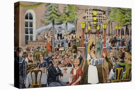 Beer Hall Scene, Germany-German School-Premier Image Canvas