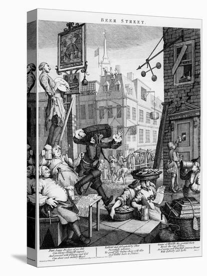 Beer Street, 1751-William Hogarth-Premier Image Canvas