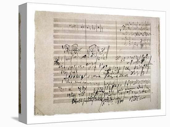 Beethoven Manuscript-null-Premier Image Canvas