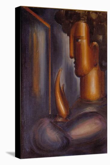 Before the Mirror, 1931 (Oil on Canvas)-Oskar Schlemmer-Premier Image Canvas