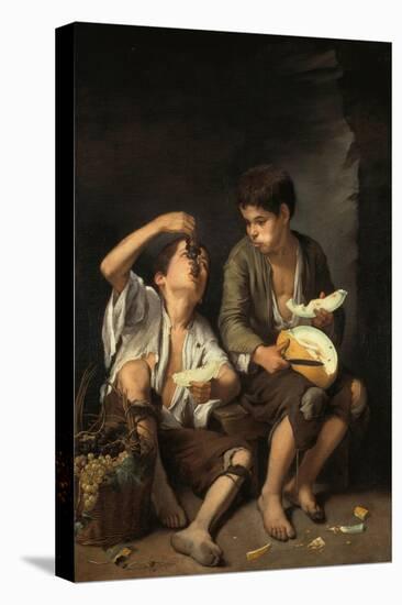 Beggar Boys Eating Grapes and Melons, 1645/46-Bartolomé Estéban Murillo-Premier Image Canvas