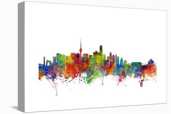 Beijing China Skyline-Michael Tompsett-Stretched Canvas