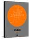 Beijing Orange Subway Map-NaxArt-Stretched Canvas