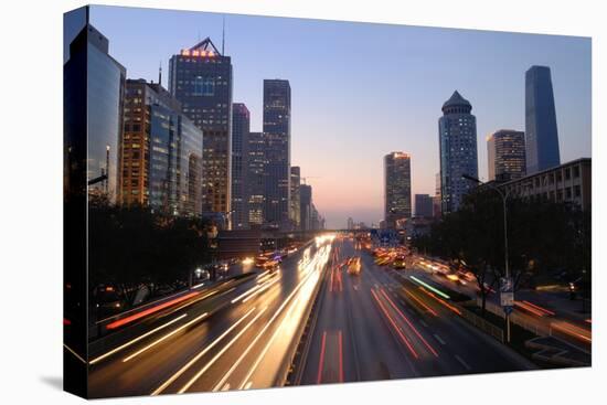 Beijing Skyline at Dusk-Liang Zhang-Premier Image Canvas