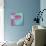 Bel-Aire Fan - Pink on Turquoise-Larry Hunter-Premier Image Canvas displayed on a wall