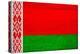 Belarus Flag Design with Wood Patterning - Flags of the World Series-Philippe Hugonnard-Stretched Canvas