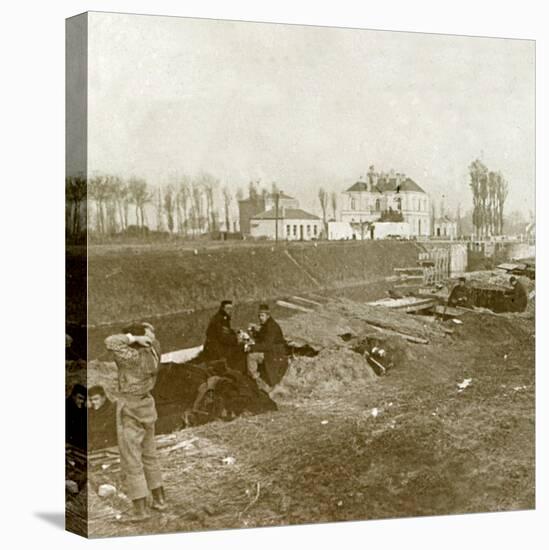 Belgian look-out, Yser, Flanders, Belgium, c1914-c1918-Unknown-Premier Image Canvas