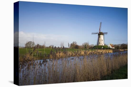 Belgium, Damme. Old wind mill-Walter Bibikow-Premier Image Canvas