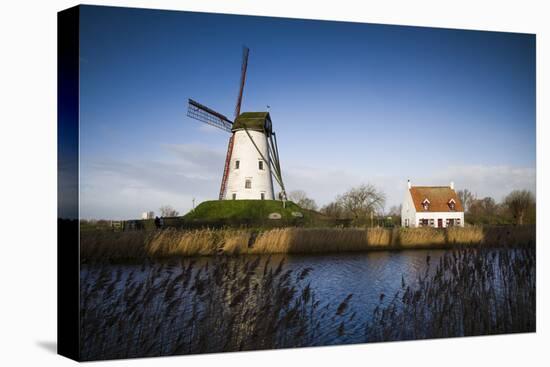 Belgium, Damme. Old wind mill-Walter Bibikow-Premier Image Canvas