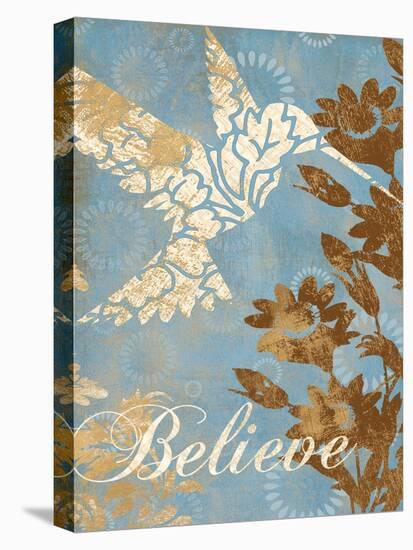 Believe Silhouette-Piper Ballantyne-Stretched Canvas