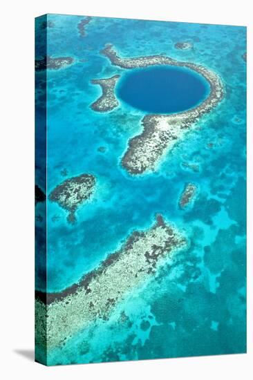 Belize, Lighthouse Atoll, the Great Blue Hole,-Alex Robinson-Premier Image Canvas