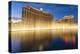 Bellagio and Caesars Palace Reflections at Dusk with Fountains, the Strip, Las Vegas, Nevada, Usa-Eleanor Scriven-Premier Image Canvas