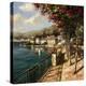 Bellagio Harbor-Paline-Stretched Canvas
