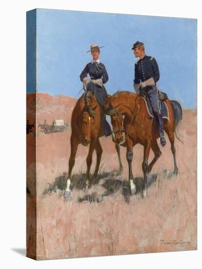 Belle Mckeever and Lt. Edgar Wheelock, C.1899-Frederic Remington-Premier Image Canvas