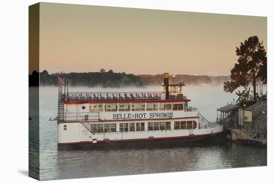 Belle of Hot Spring, Tour Boat at Dawn, Hot Springs, Arkansas, USA-Walter Bibikow-Premier Image Canvas