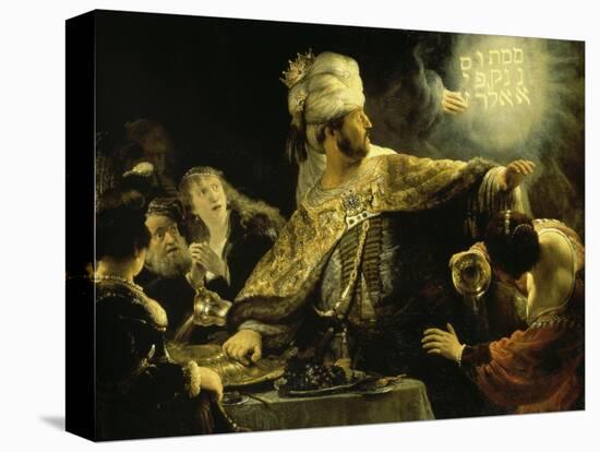 Belshazzar's Feast-Rembrandt van Rijn-Premier Image Canvas