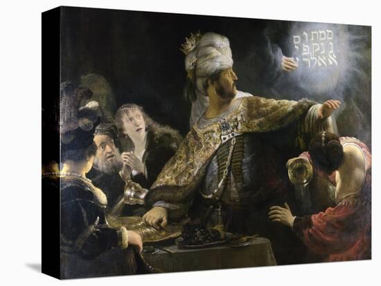 Belshazzar's Feast-Rembrandt van Rijn-Premier Image Canvas