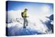 Ben Duke  Rises Above The Clouds While Exploring The Central Wasatch Mountains On Skis, Utah-Louis Arevalo-Premier Image Canvas