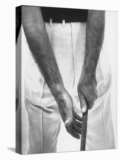 Ben Hogan, Close Up of Hands Grasping Club-Yale Joel-Premier Image Canvas