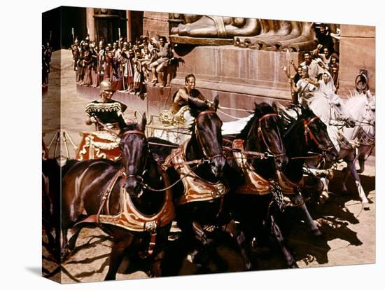 BEN-HUR, 1959 directed by WILLIAM WYLER Stephen Boyd and Charlton Heston (photo)-null-Stretched Canvas