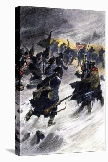 Benedict Arnold's Attack on the British in Quebec in the Winter of 1775-null-Premier Image Canvas