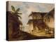 Bengal Village Scene, 1819-1821 (Oil on Canvas)-George Chinnery-Premier Image Canvas