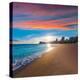 Benidorm Alicante Playa De Poniente Beach Sunset in Spain Valencian Community-holbox-Premier Image Canvas