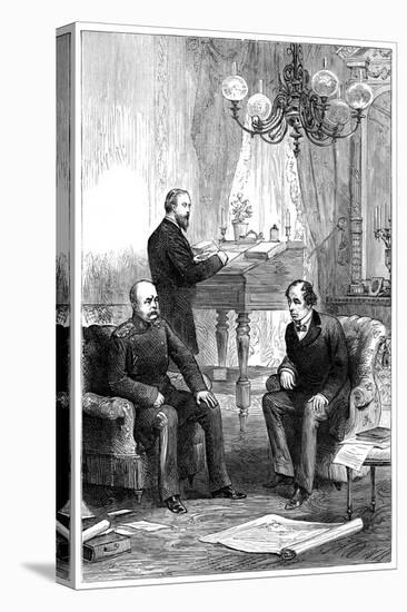 Benjamin Disraeli (1804-188) Meeting with Otto Von Bismarck (1815-189), Berlin, 1878-null-Premier Image Canvas