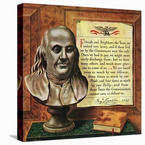 "Benjamin Franklin, 1947," January 18, 1947-John Atherton-Premier Image Canvas