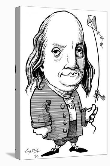 Benjamin Franklin, Caricature-Gary Gastrolab-Premier Image Canvas
