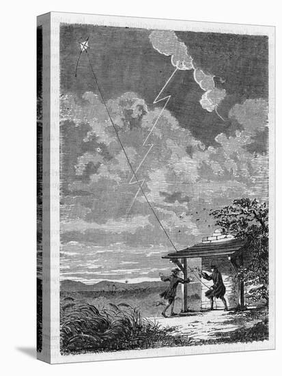 Benjamin Franklin's Conducting His Lightning Experiments in Philadelphia-Guiguet-Stretched Canvas