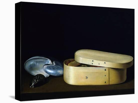 Bentwood Box and Nautilus Shell-Sebastian Stosskopf-Premier Image Canvas