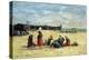 Berck, Fisherwomen on the Beach, 1876-Eugène Boudin-Premier Image Canvas