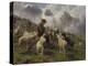 Berger des Pyrénées donnant du sel à ses moutons-Rosa Bonheur-Premier Image Canvas