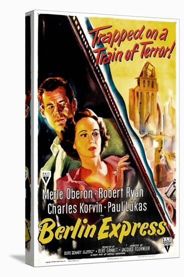 Berlin Express, Robert Ryan, Merle Oberon, 1948-null-Stretched Canvas