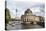 Berlin, Germany. Sightseeing boat sails along the Spree river, Museum Island and the Fernsehturm TV-Miva Stock-Premier Image Canvas