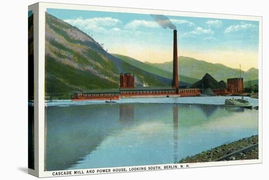 Berlin, New Hampshire, Southern View of the Cascade Mill and Power House-Lantern Press-Stretched Canvas
