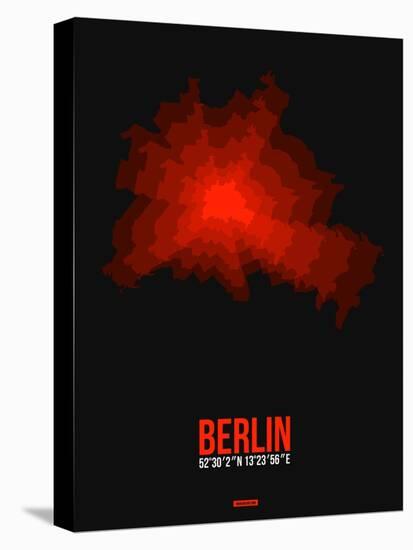 Berlin Radiant Map 2-NaxArt-Stretched Canvas