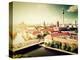 Berlin - Rotes Rathau And The River Spree-Michal Bednarek-Stretched Canvas