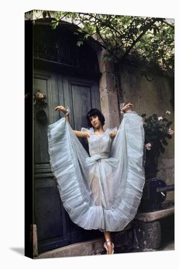 Bernadette Lafont, as young woman, dancer, Nimes, c. 1955 (photo)-null-Stretched Canvas