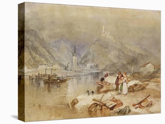 Berncastel on the Moselle with the Ruins of Landshut. Ca. 1834-J. M. W. Turner-Premier Image Canvas