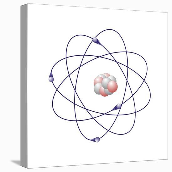Beryllium, Atomic Model-Friedrich Saurer-Premier Image Canvas