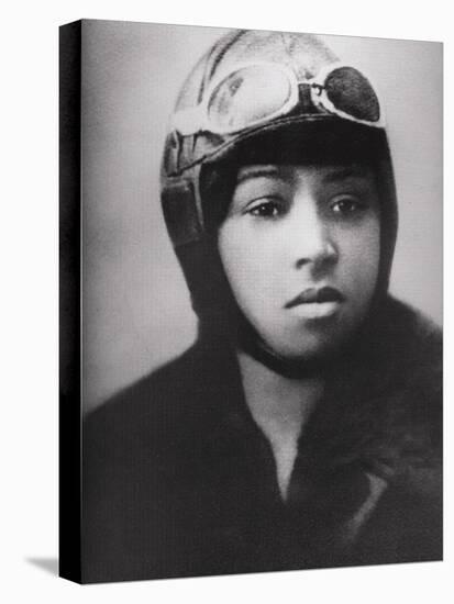 Bessie Coleman (1892-1926), Was an Early African American Pilot-null-Stretched Canvas