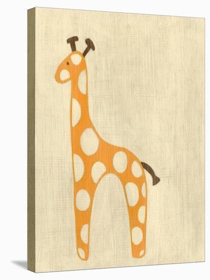Best Friends - Giraffe-Chariklia Zarris-Stretched Canvas