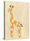 Best Friends - Giraffe-Chariklia Zarris-Stretched Canvas