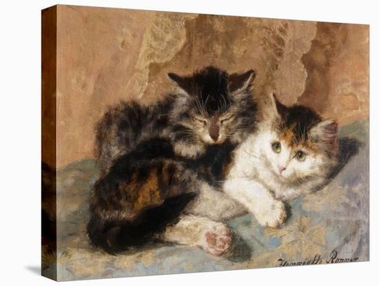 Best of Friends-Henriette Ronner-Knip-Premier Image Canvas