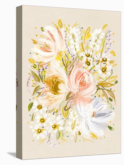 Beths Garden Muted Mustard-Leah Straatsma-Stretched Canvas